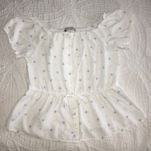 🍋ABERCROMBIE AND FITCH WHITE SHIRT